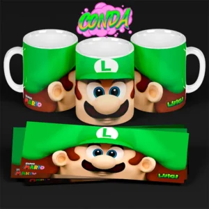 Taza de Luigi diseño cara Completa de Luigi